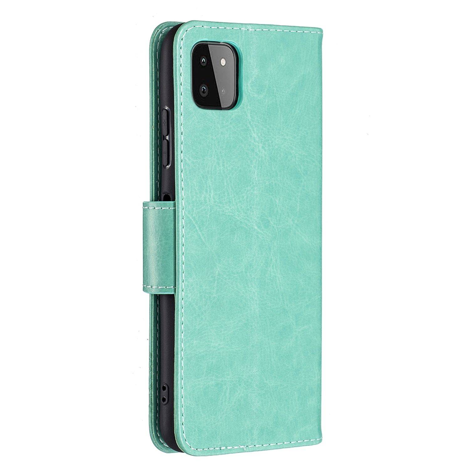 Samsung Galaxy A22 5G Handyhülle Bookcover Grün