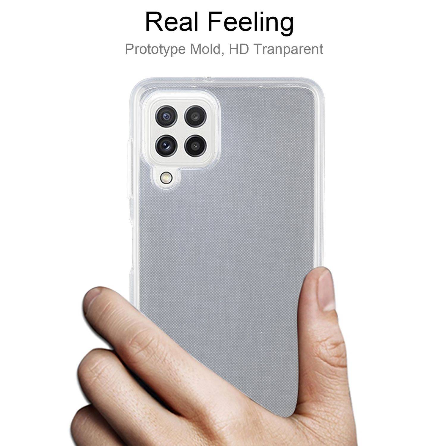 Samsung Galaxy A22 4G Handyhülle Backcover Transparent