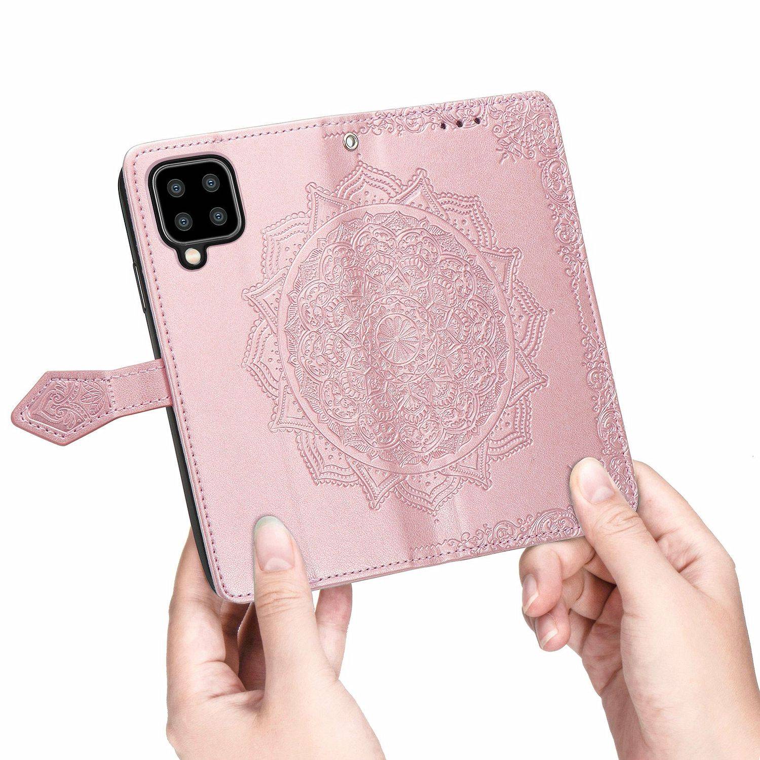 Samsung Galaxy A22 5G Handyhülle Bookcover Rosa