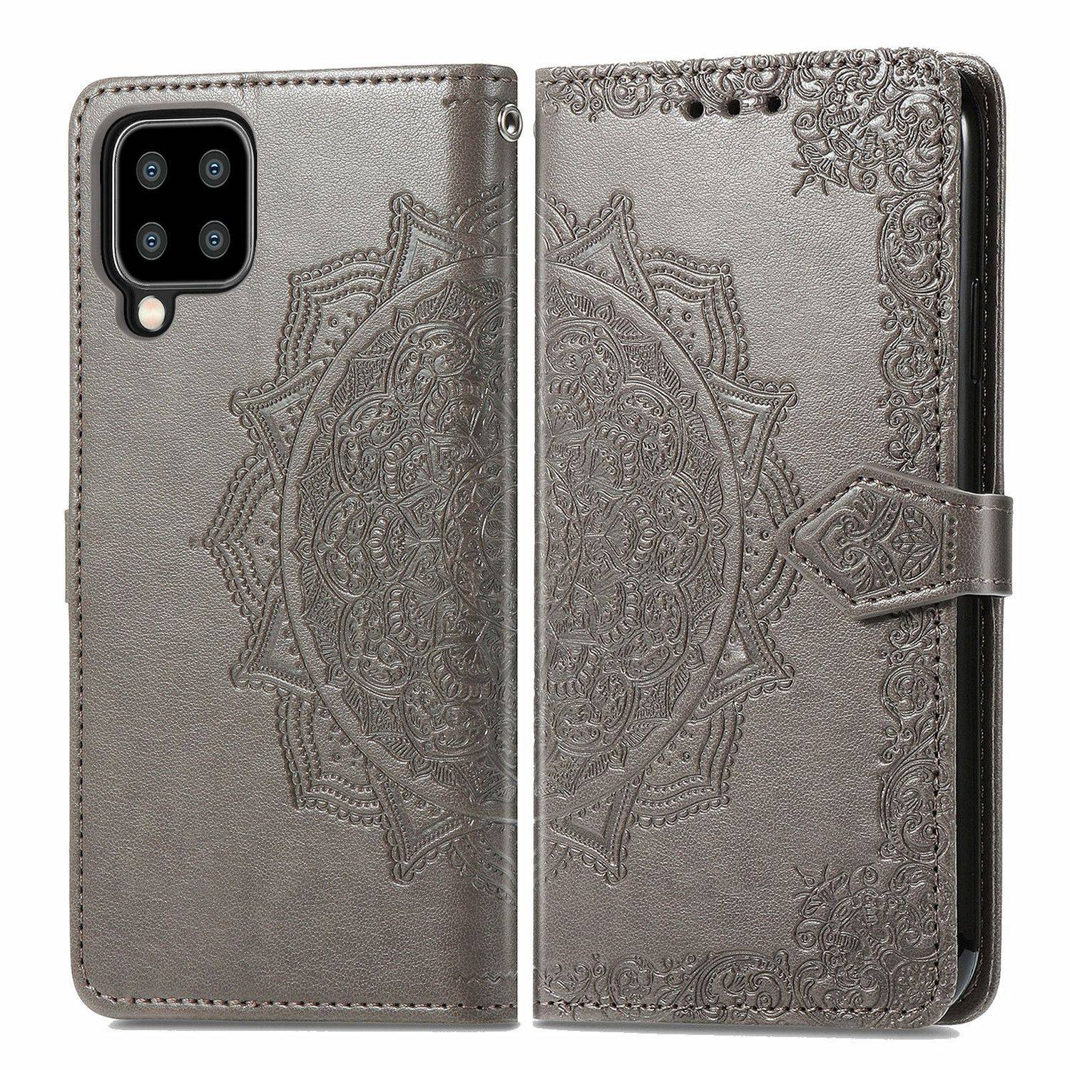 Samsung Galaxy A22 5G Handyhülle Bookcover Grau