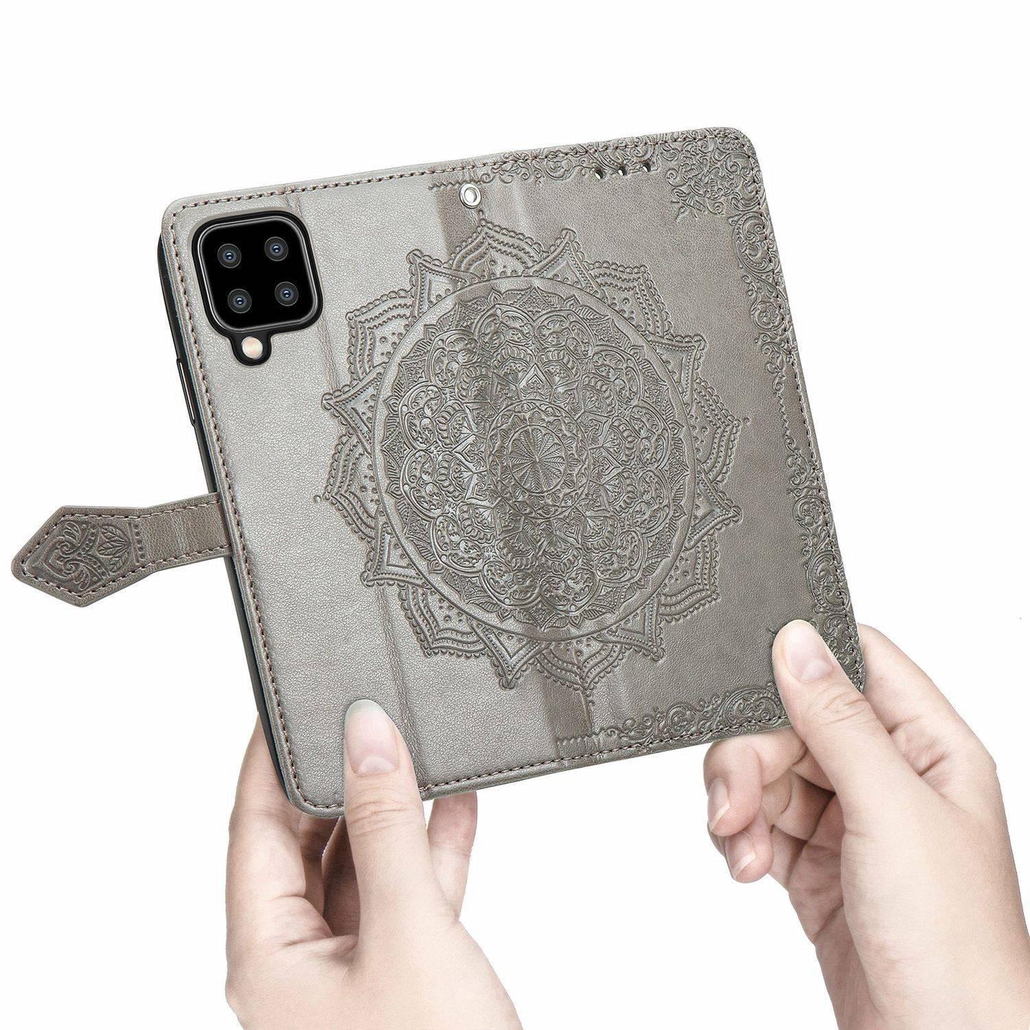 Samsung Galaxy A22 5G Handyhülle Bookcover Grau
