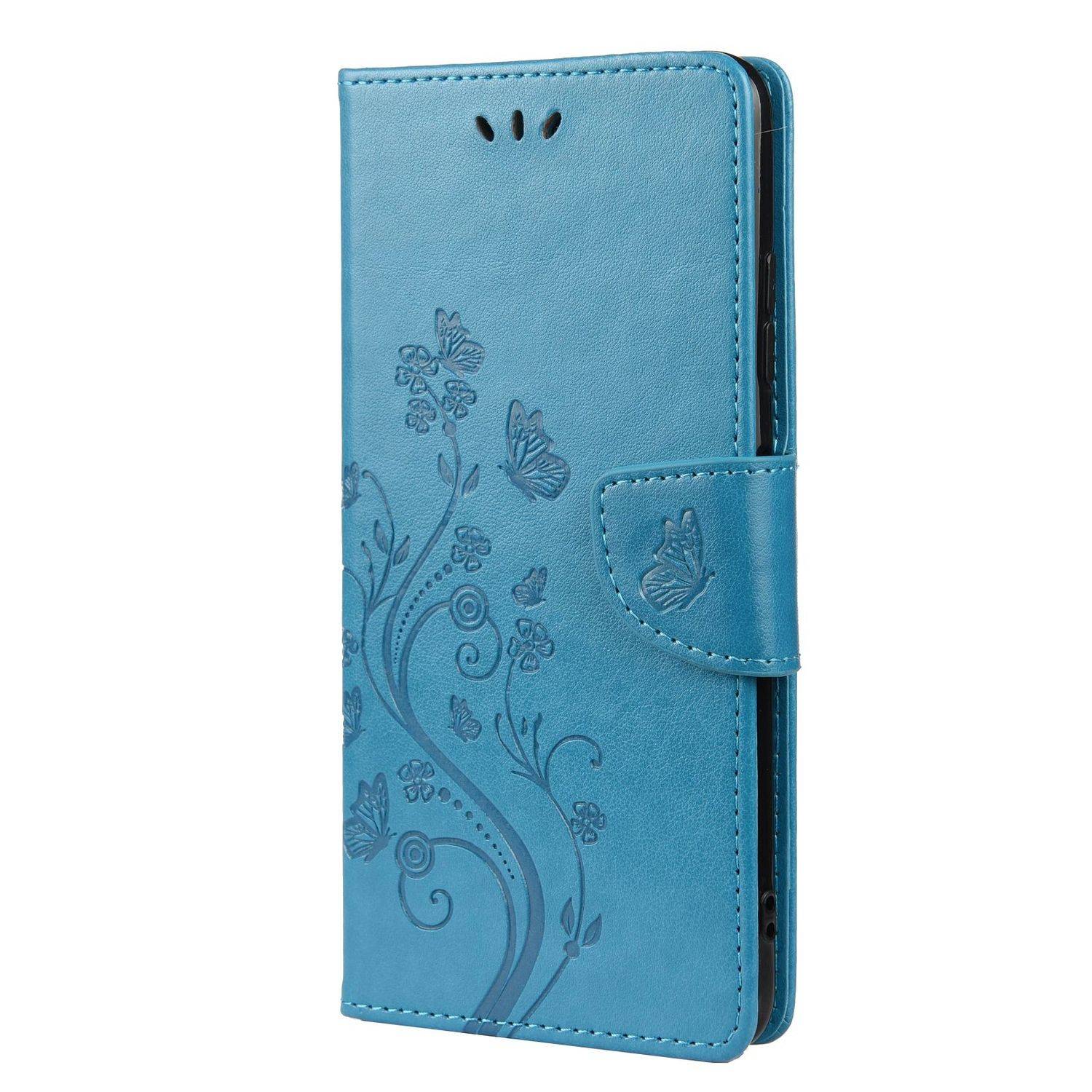 Hülle kompatibel mit Samsung Galaxy A22 5G Kunstleder Handyhülle - Handy Case Blau