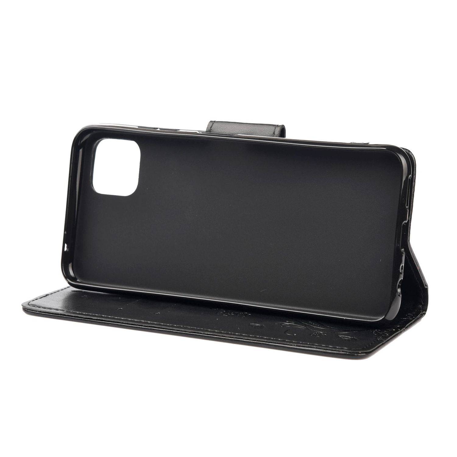 Samsung Galaxy A22 5G Handyhülle Bookcover Schwarz