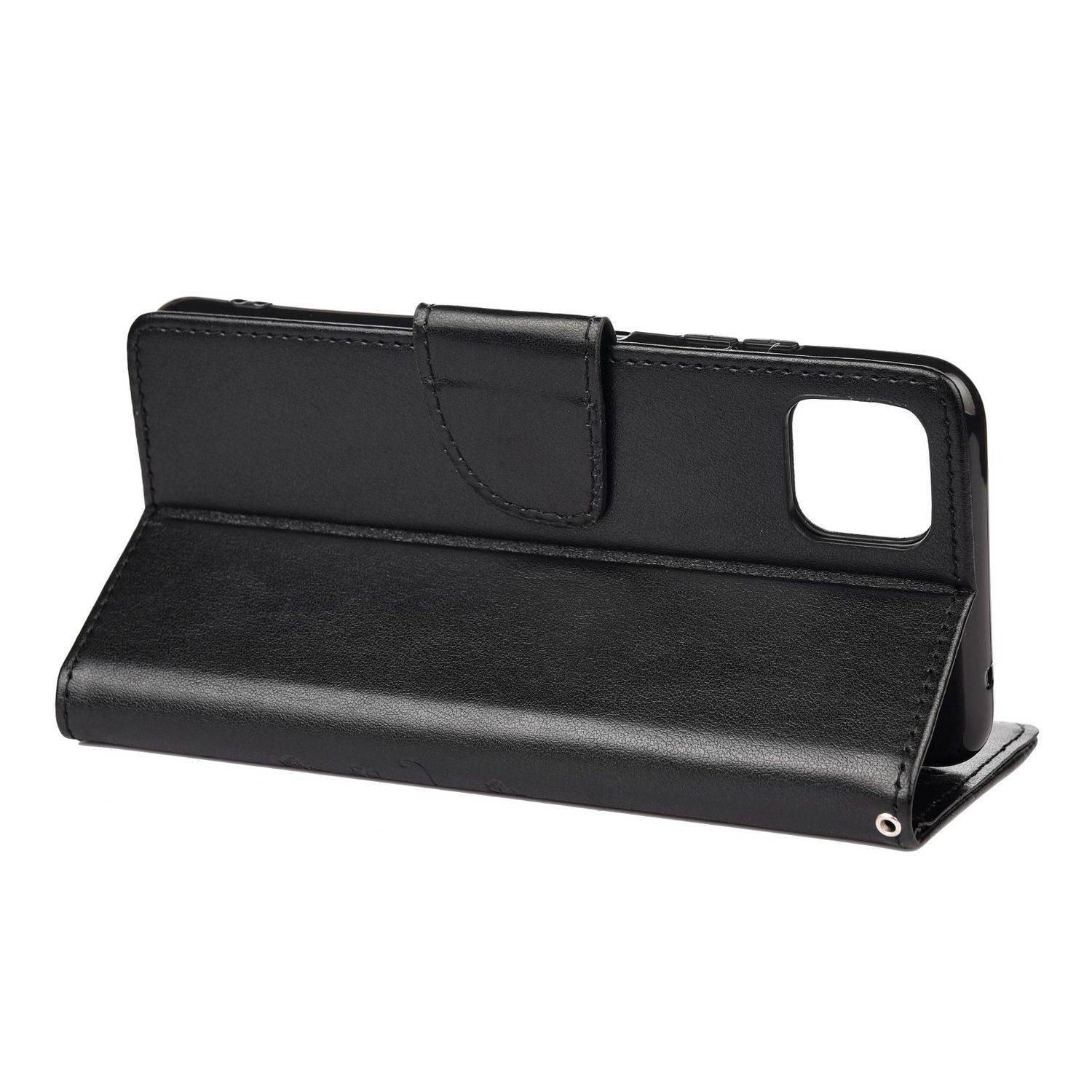 Samsung Galaxy A22 5G Handyhülle Bookcover Schwarz