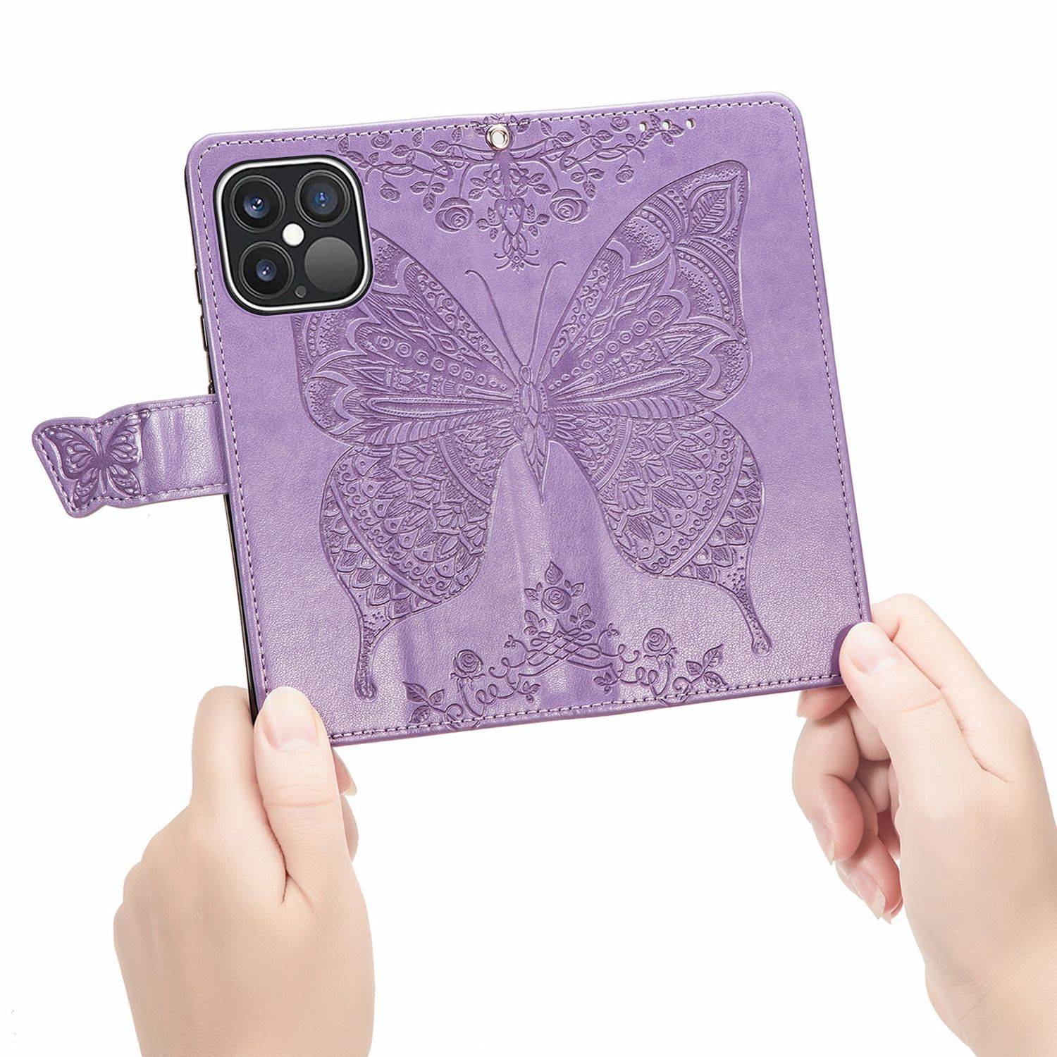 Apple iPhone 13 Pro Handyhülle Bookcover Violett