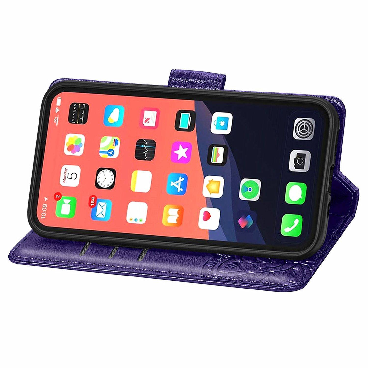 Apple iPhone 13 Pro Handyhülle Bookcover Violett