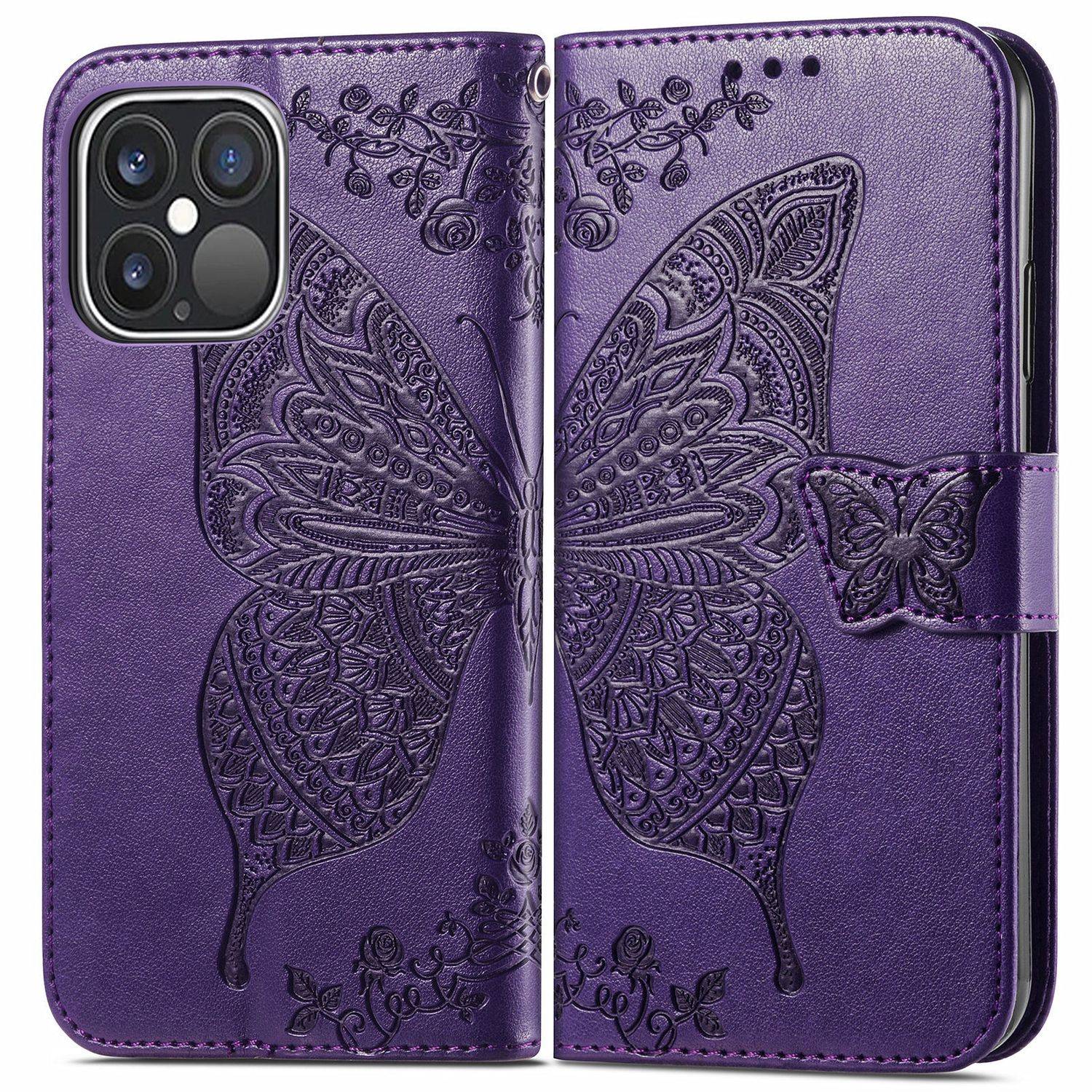 Apple iPhone 13 Pro Handyhülle Bookcover Violett