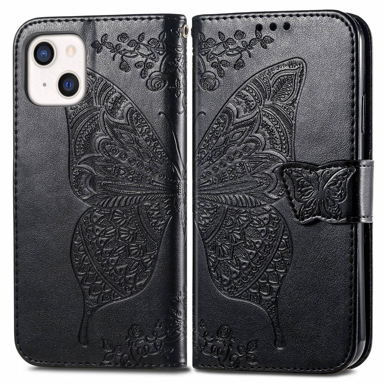 Apple iPhone 13 mini Handyhülle Bookcover Schwarz