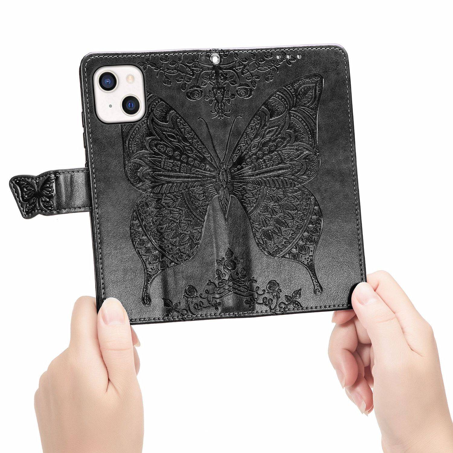 Apple iPhone 13 mini Handyhülle Bookcover Schwarz