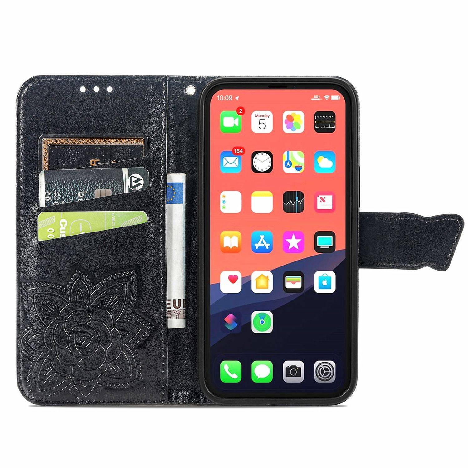 Apple iPhone 13 mini Handyhülle Bookcover Schwarz