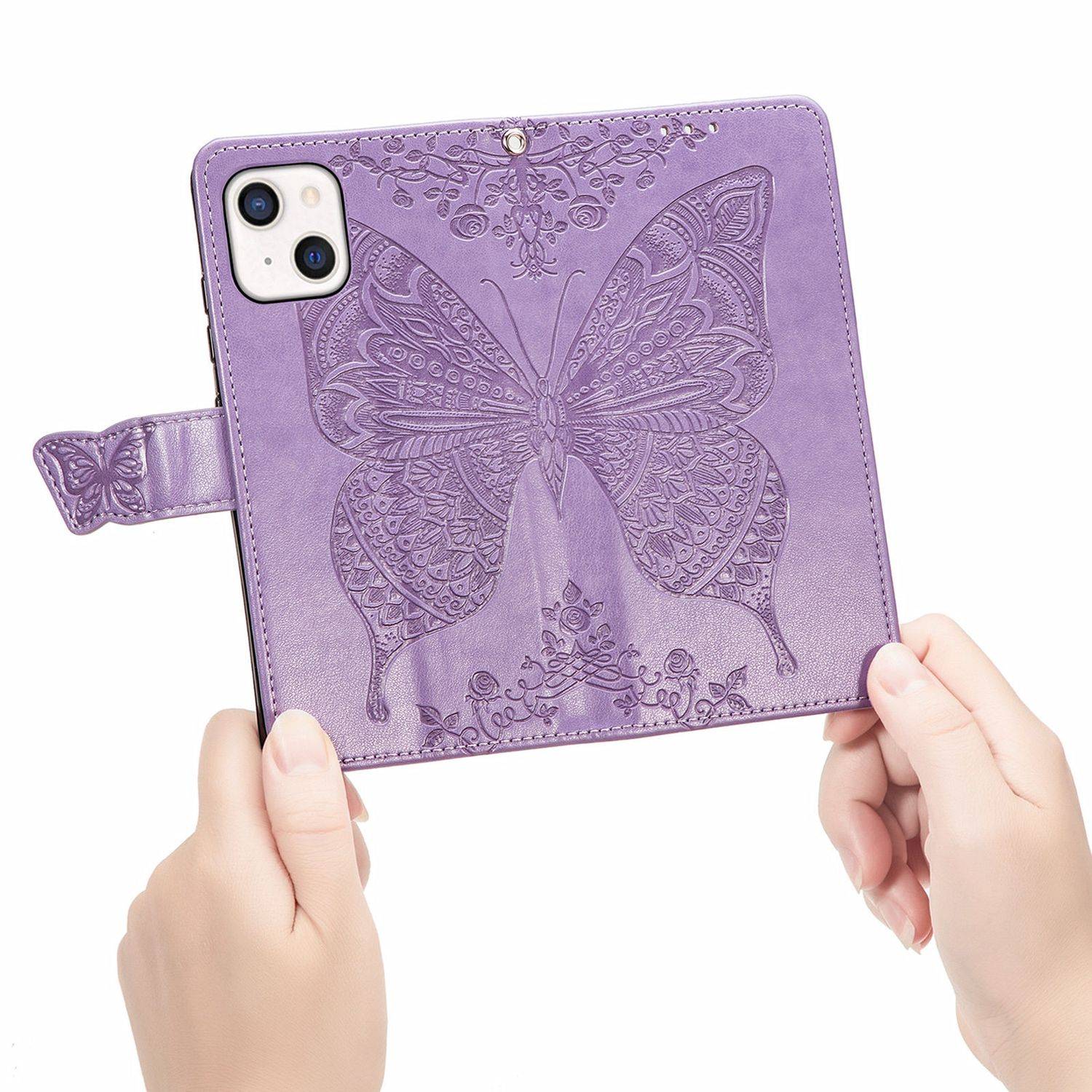 Apple iPhone 13 mini Handyhülle Bookcover Violett