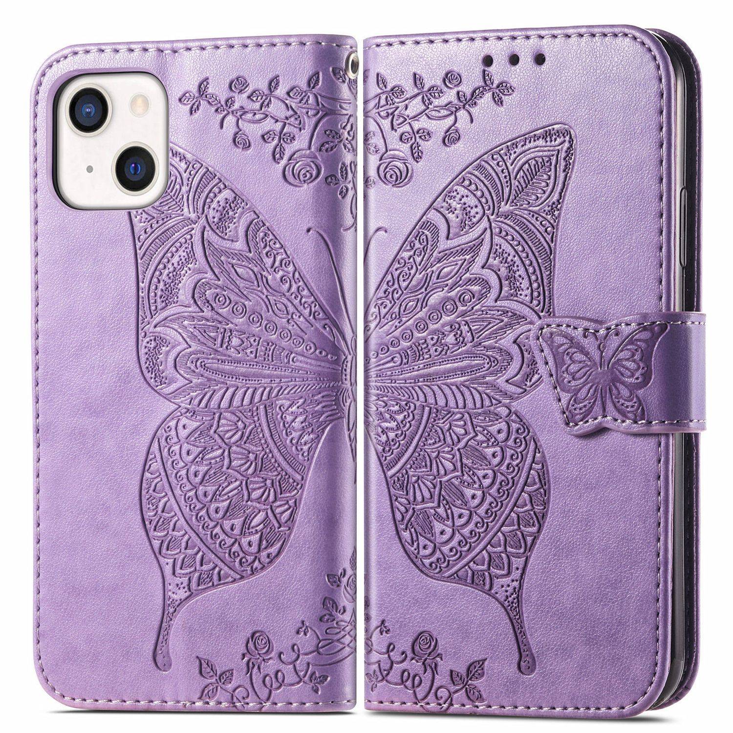 Apple iPhone 13 mini Handyhülle Bookcover Violett