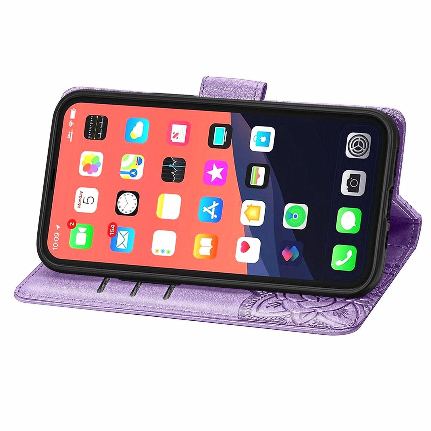Apple iPhone 13 mini Handyhülle Bookcover Violett