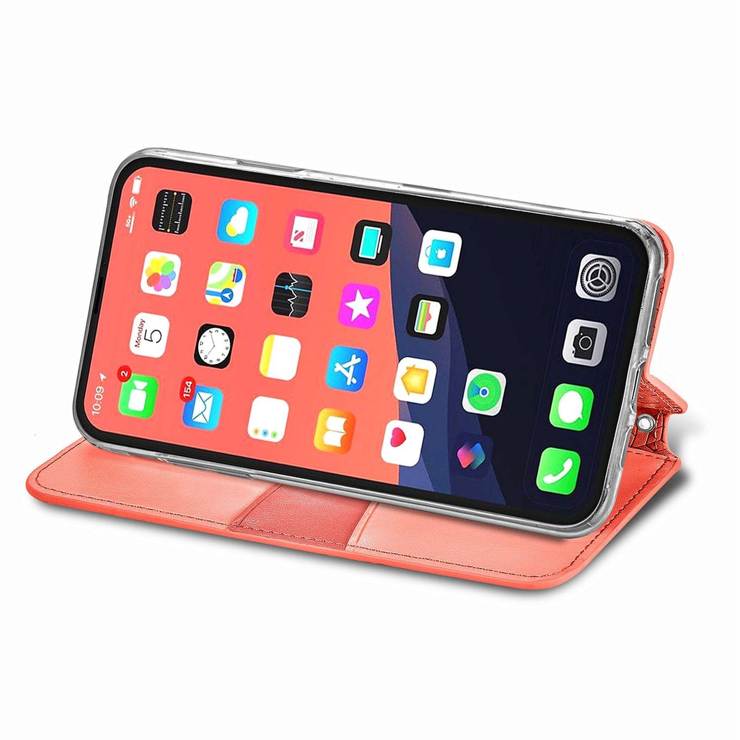 Apple iPhone 13 mini Handyhülle Bookcover Rot