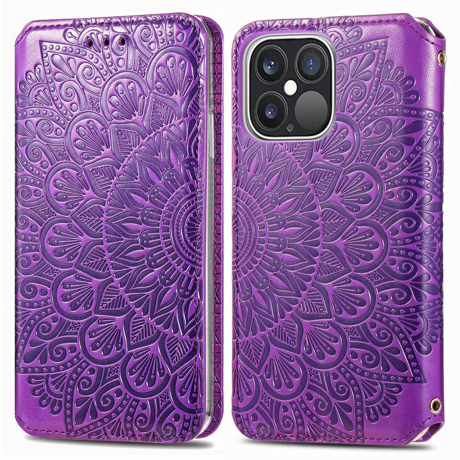 Apple iPhone 13 Pro Handyhülle Bookcover Violett