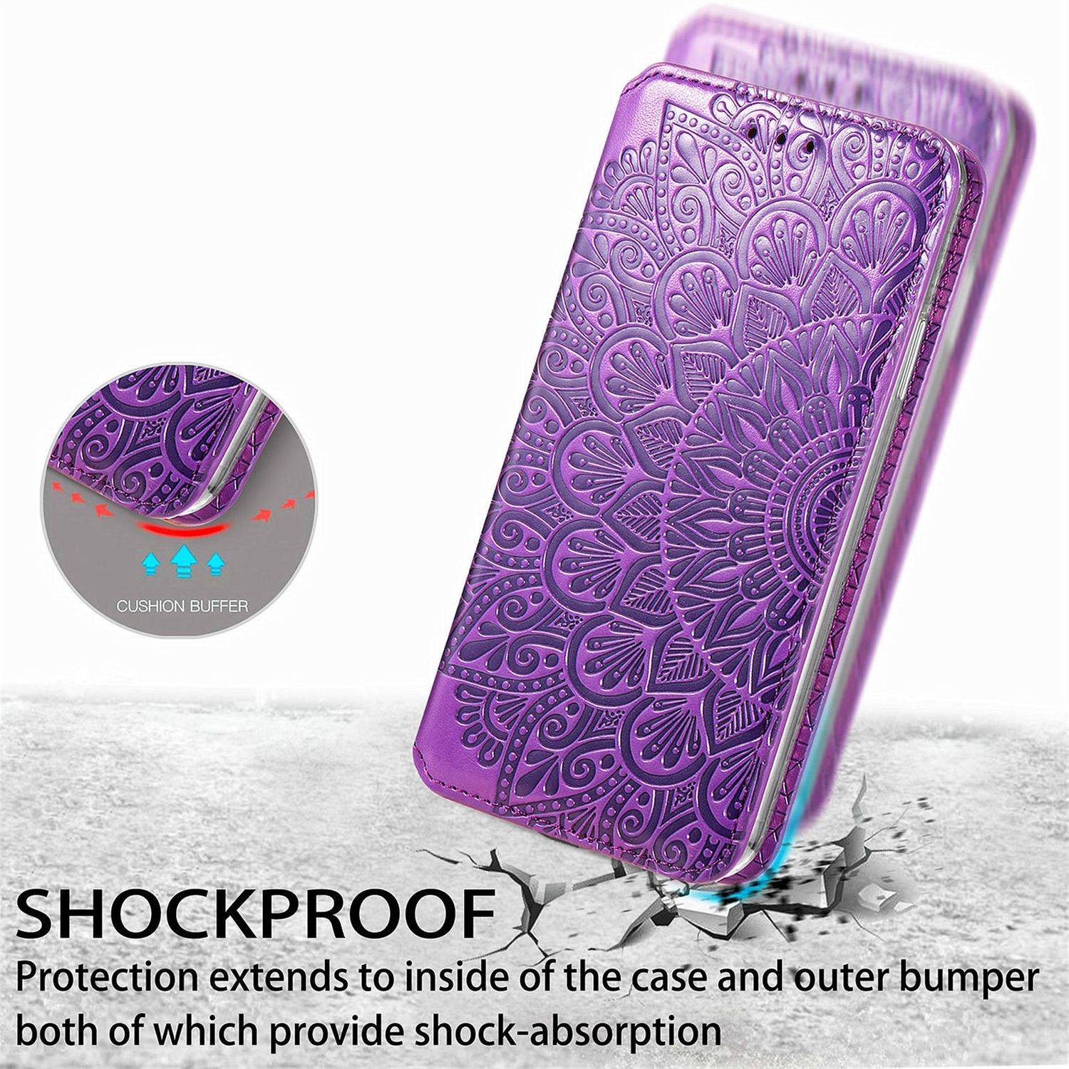 Apple iPhone 13 Pro Handyhülle Bookcover Violett