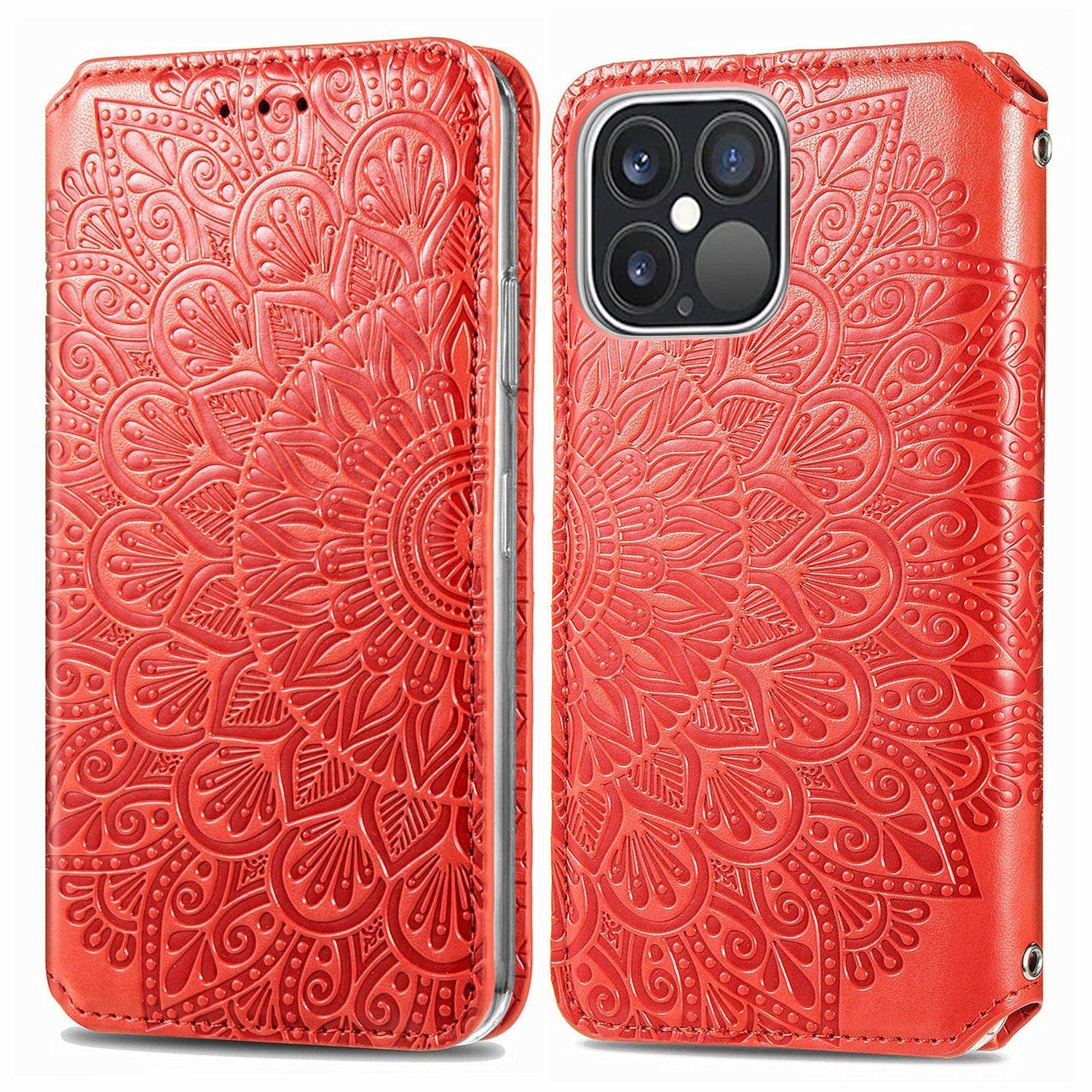 Apple iPhone 13 Pro Max Handyhülle Bookcover Rot