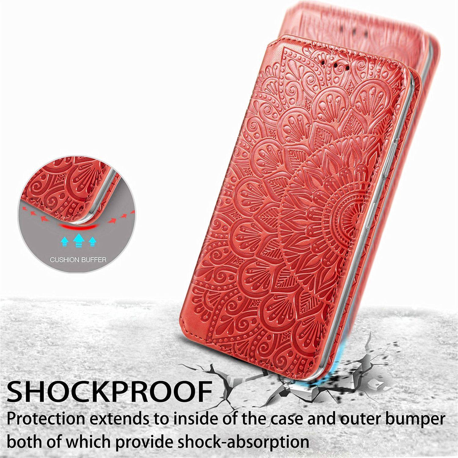 Apple iPhone 13 Pro Max Handyhülle Bookcover Rot