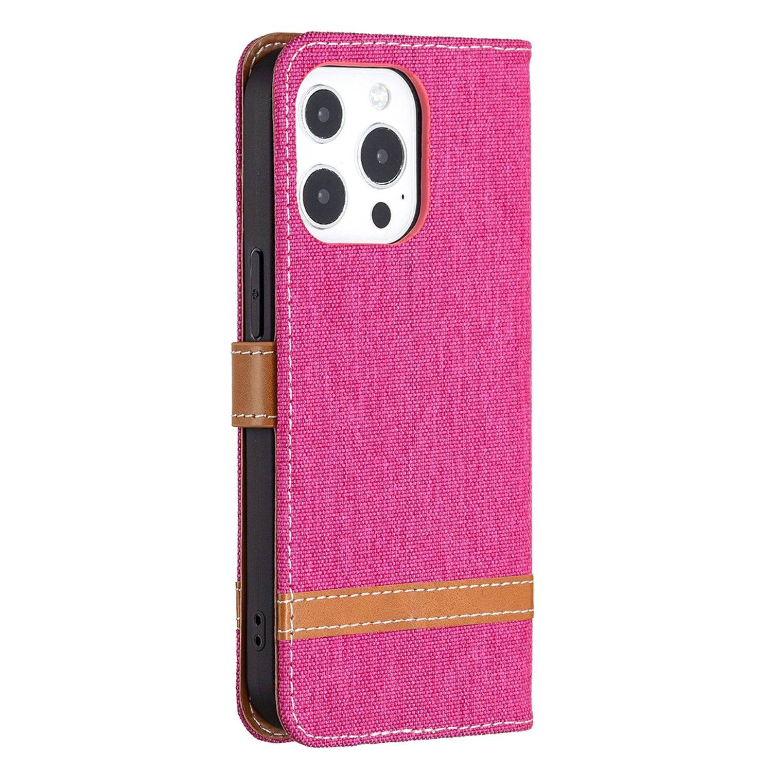 Apple iPhone 13 Pro Max Handyhülle Bookcover Rosa