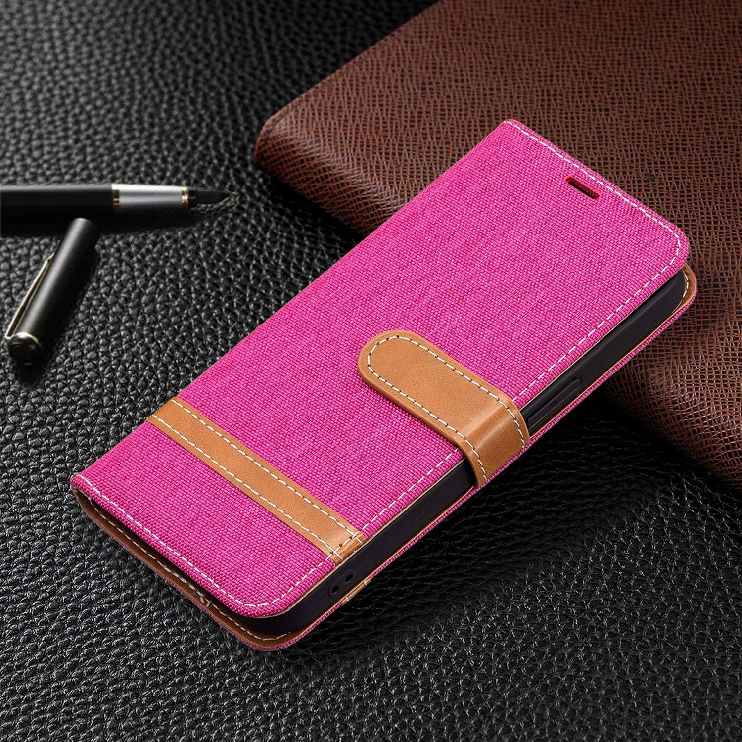 Apple iPhone 13 Pro Max Handyhülle Bookcover Rosa