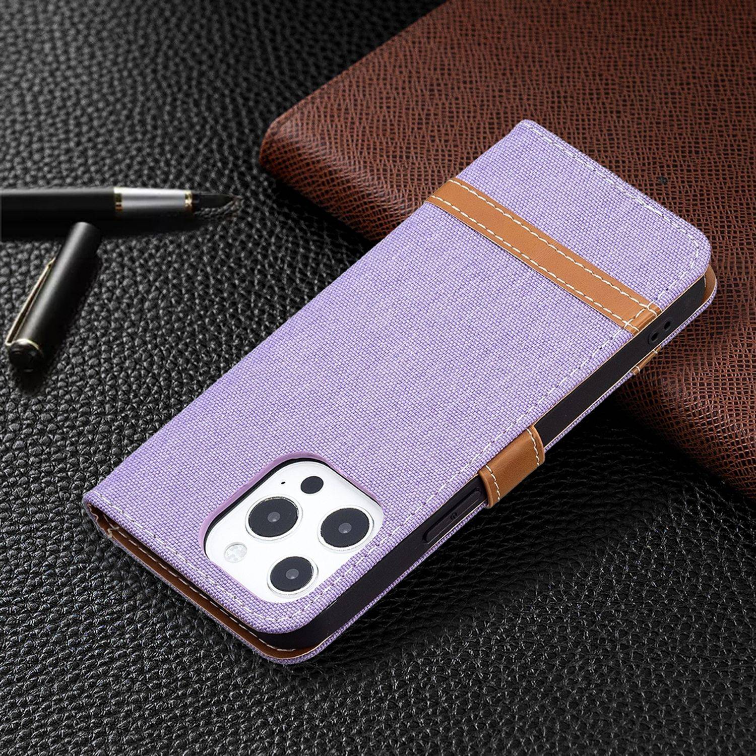 Apple iPhone 13 Pro Max Handyhülle Bookcover Violett