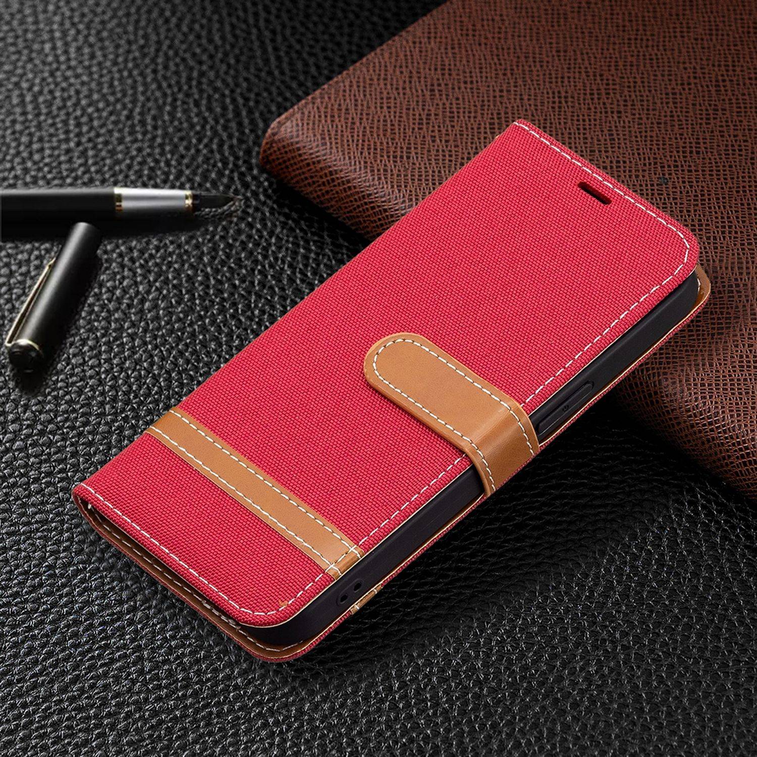 Apple iPhone 13 Pro Max Handyhülle Bookcover Rot
