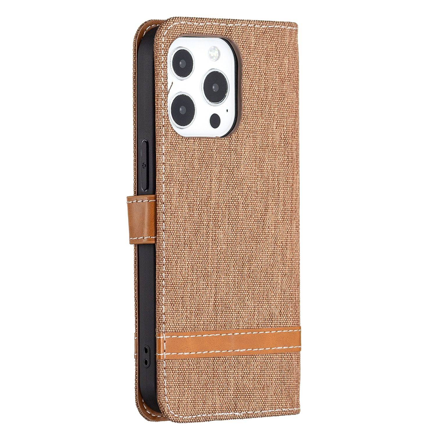 Apple iPhone 13 Pro Handyhülle Bookcover Braun