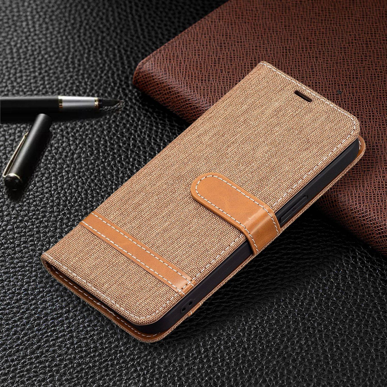 Apple iPhone 13 Pro Handyhülle Bookcover Braun