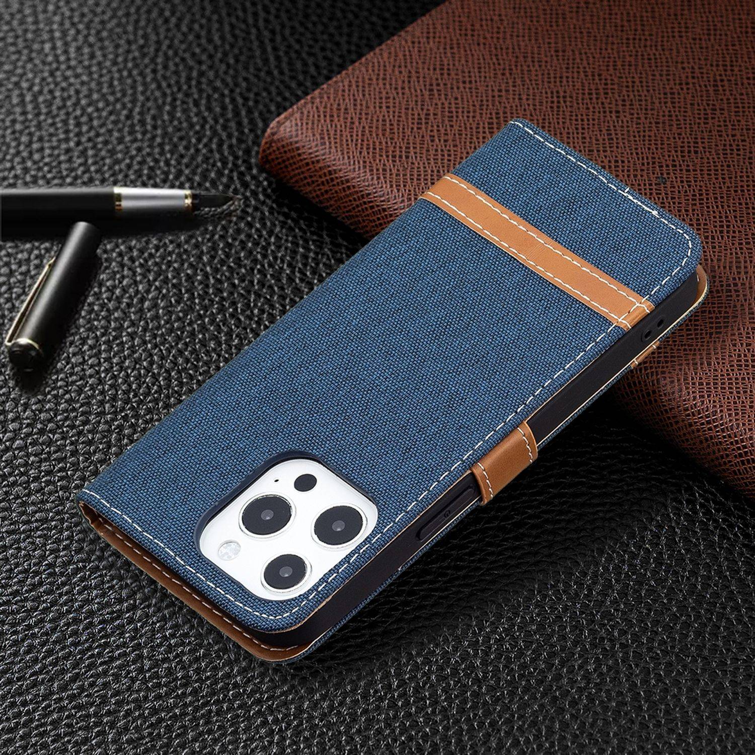 Apple iPhone 13 Pro Handyhülle Bookcover Blau