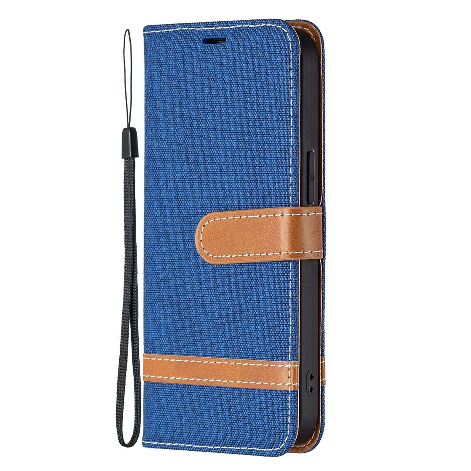 Hülle kompatibel mit Apple iPhone 13 Kunstleder Handyhülle - Handy Case Blau