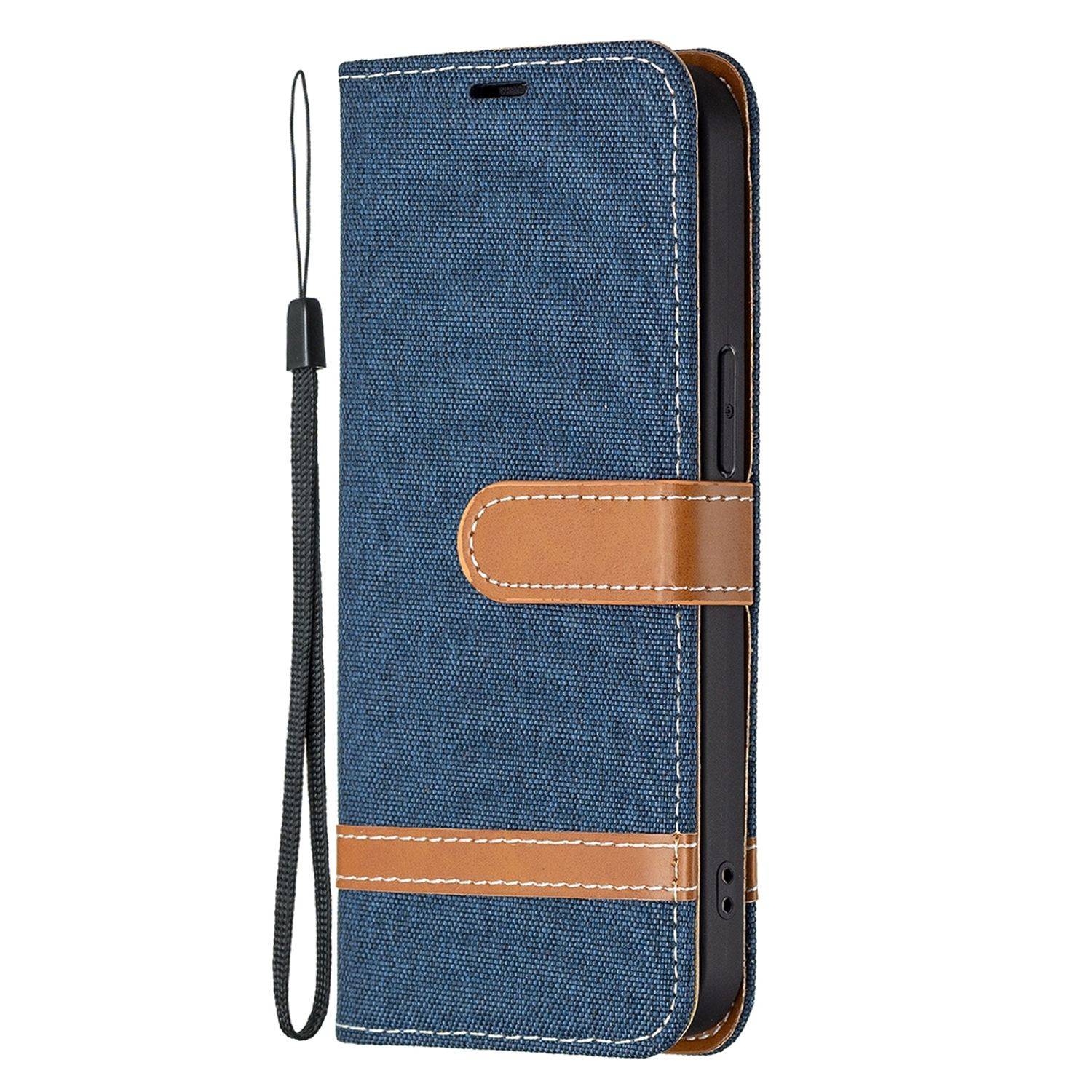 Hülle kompatibel mit Apple iPhone 13 Kunstleder Handyhülle - Handy Case Blau