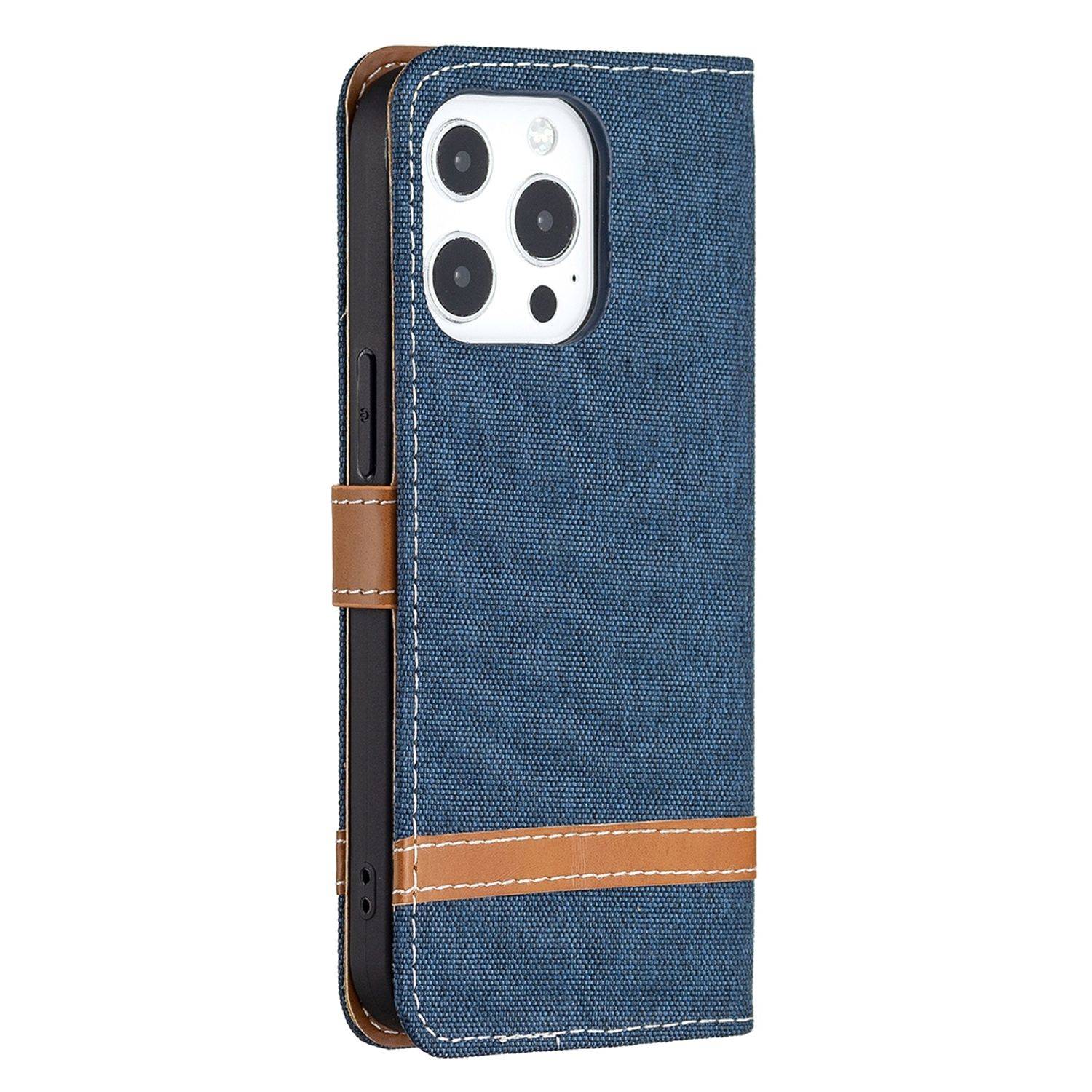 Hülle kompatibel mit Apple iPhone 13 Kunstleder Handyhülle - Handy Case Blau
