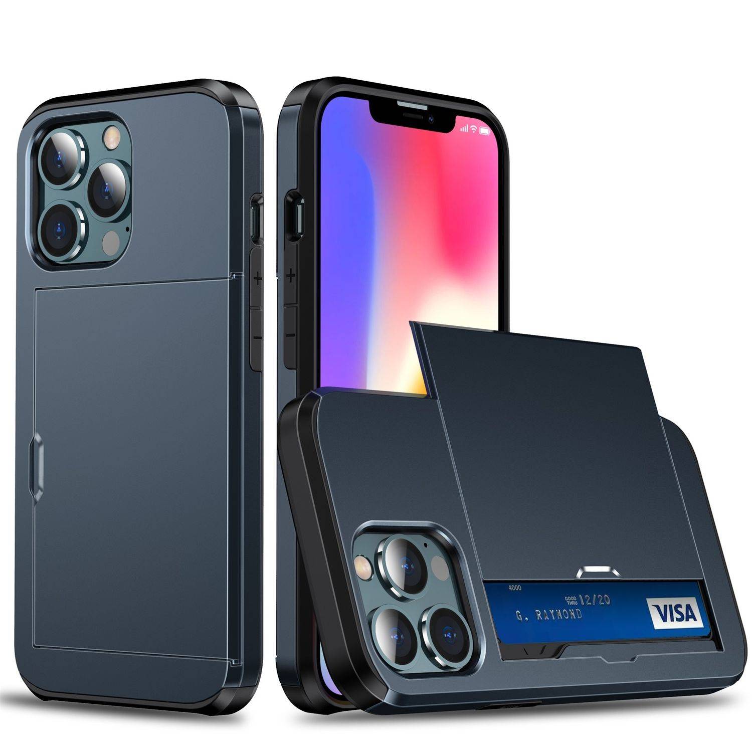 Hülle kompatibel mit Apple iPhone 13 Pro Max Kunststoff Soft Handyhülle - Handy Case Blau