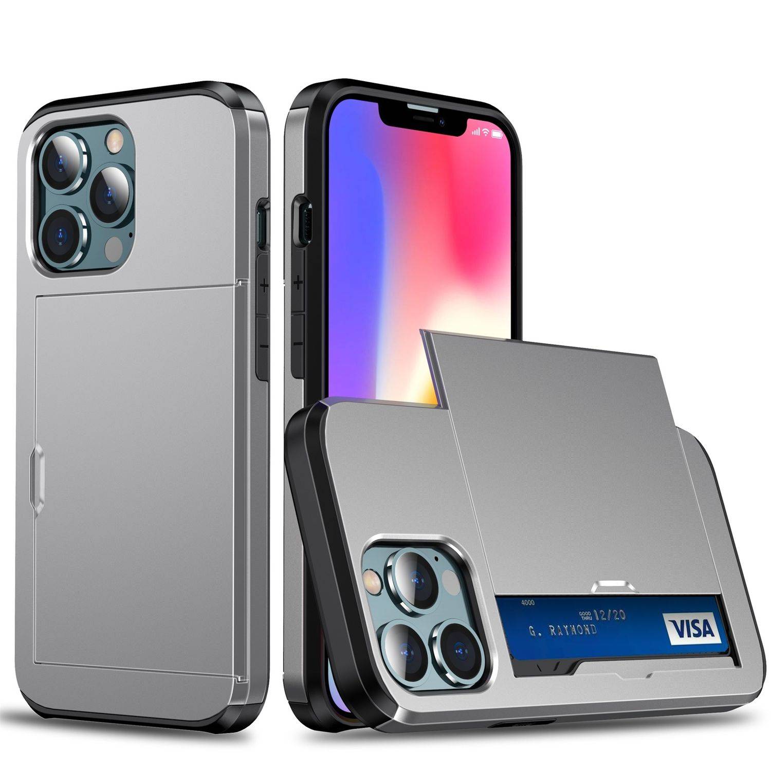 Apple iPhone 13 Pro Max Handyhülle Backcover Grau
