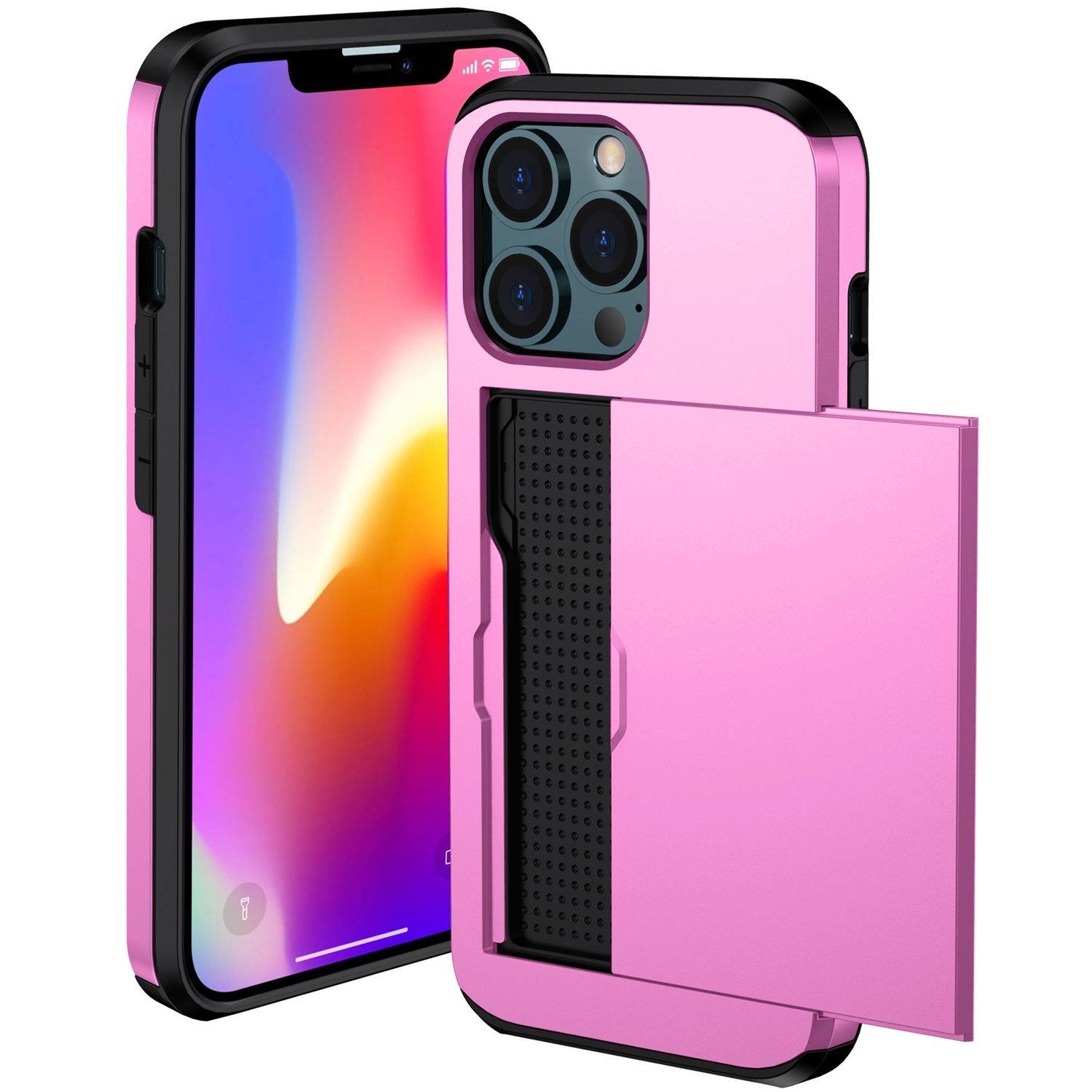 Hülle kompatibel mit Apple iPhone 13 Pro Kunststoff Soft Handyhülle - Handy Case Rosa