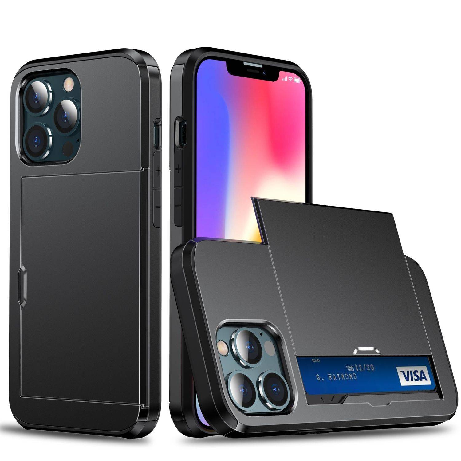 Apple iPhone 13 Pro Handyhülle Backcover Schwarz