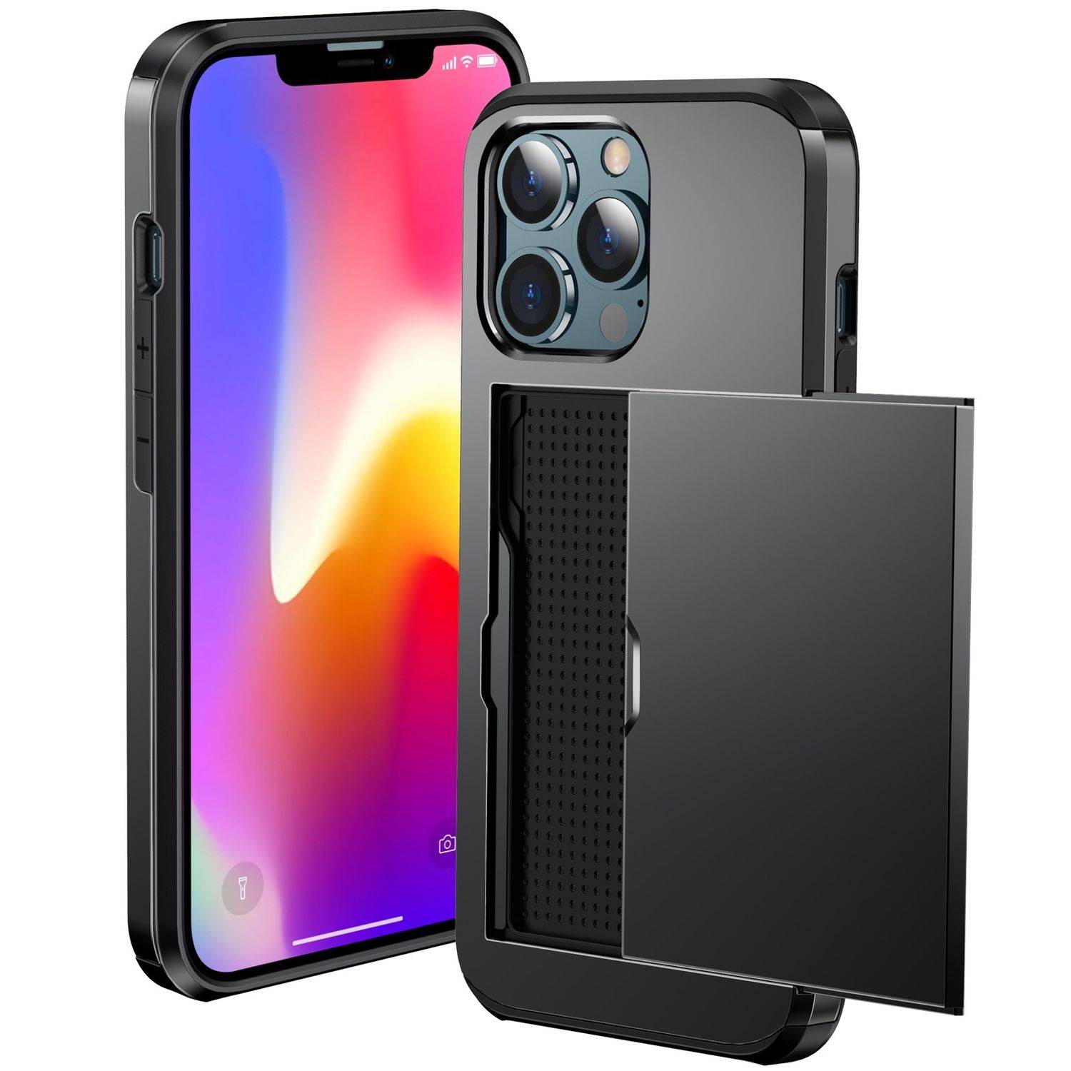 Apple iPhone 13 Pro Handyhülle Backcover Schwarz