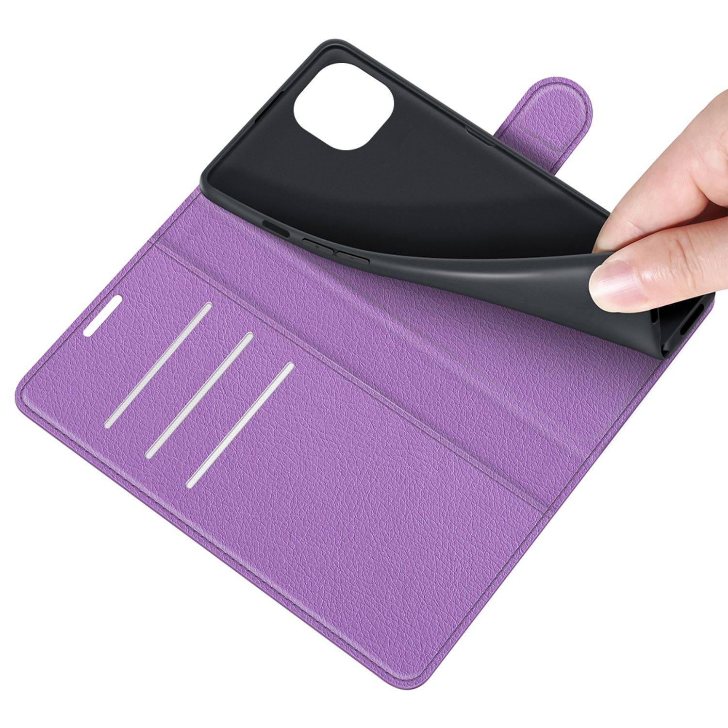 Apple iPhone 13 mini Handyhülle Bookcover Violett