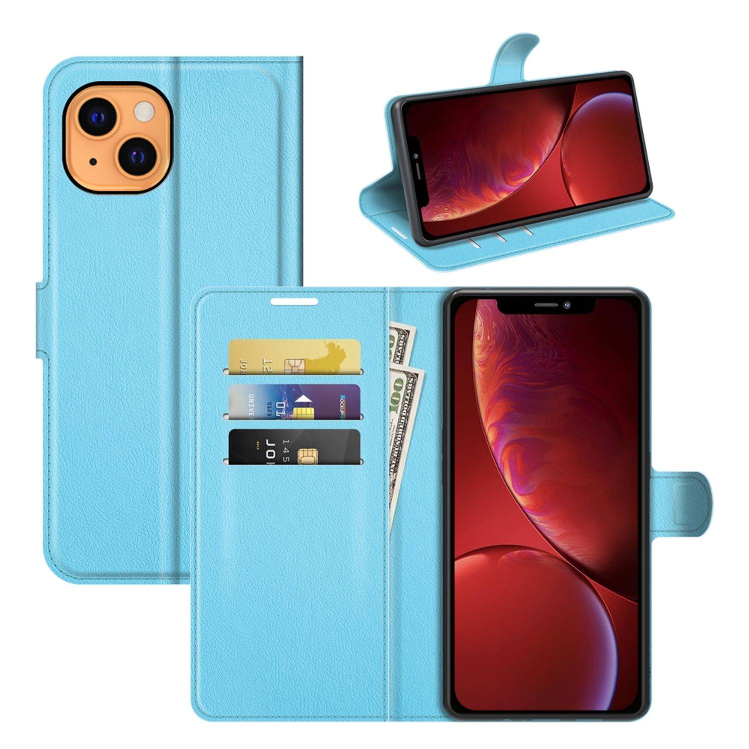 Apple iPhone 13 mini Handyhülle Bookcover Blau