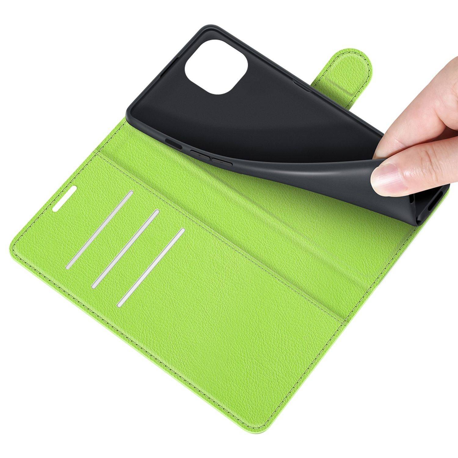 Apple iPhone 13 mini Handyhülle Bookcover Grün
