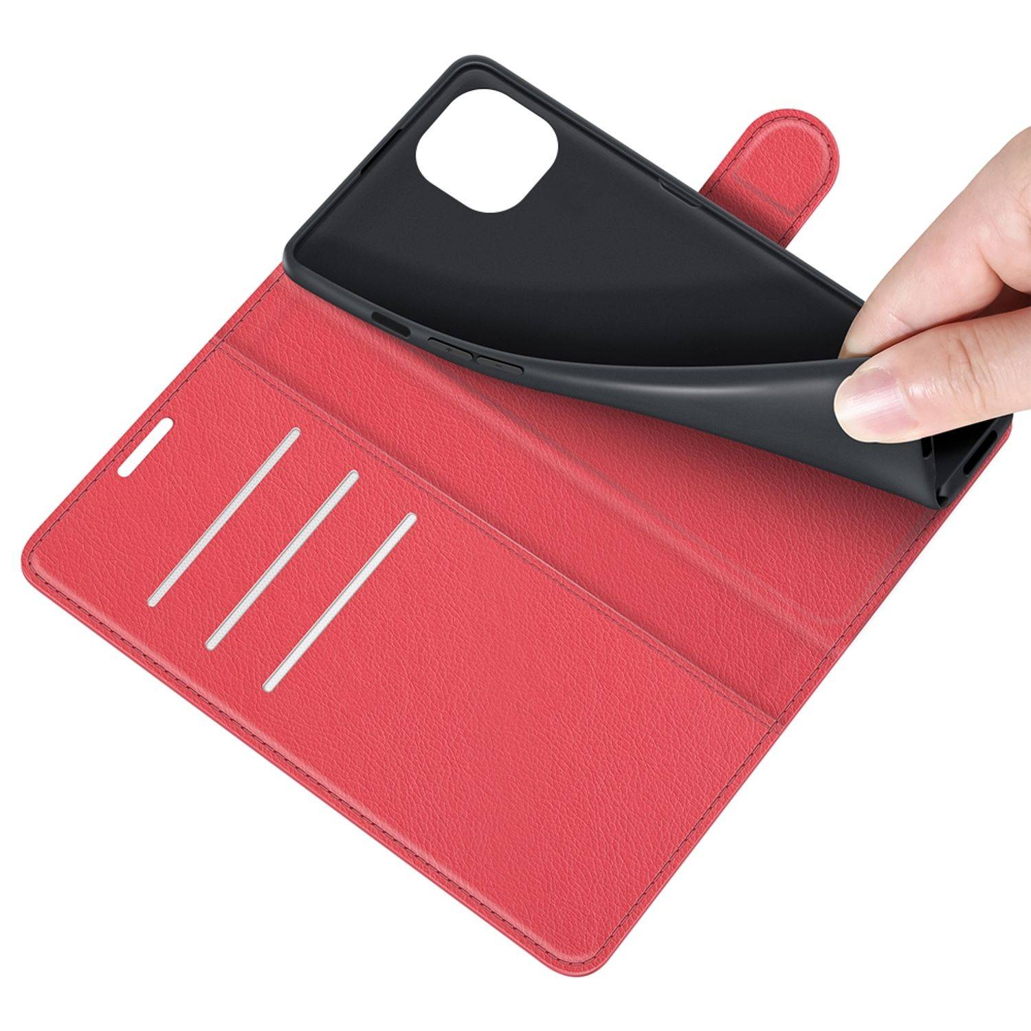 Apple iPhone 13 mini Handyhülle Bookcover Rot