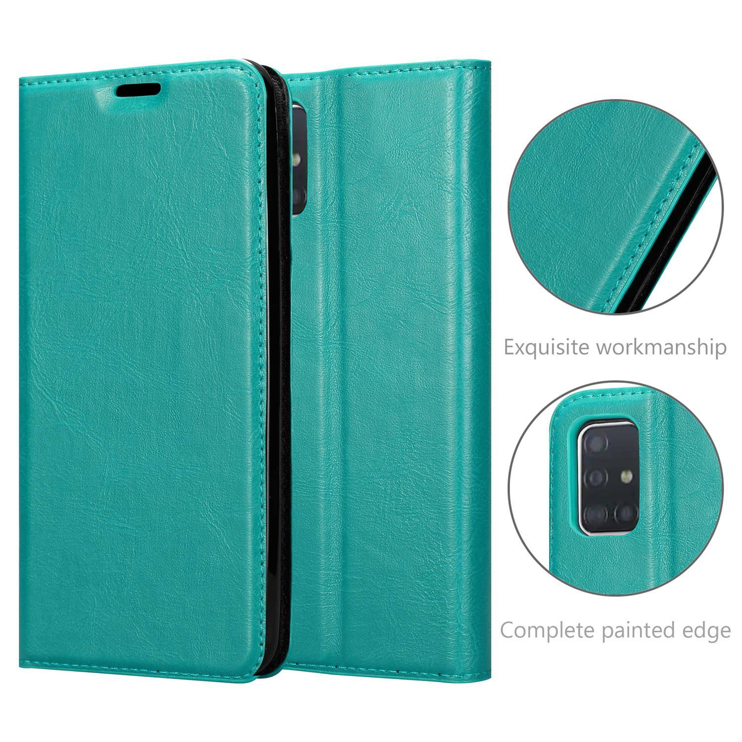 Cadorabo Hülle für Samsung Galaxy A52 (4G / 5G) / A52s Schutz Hülle in Türkis Handyhülle Etui Case Cover