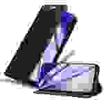 Cadorabo Hülle für Samsung Galaxy A72 4G / 5G Schutz Hülle in Schwarz Handyhülle Etui Case Cover Magnetverschluss