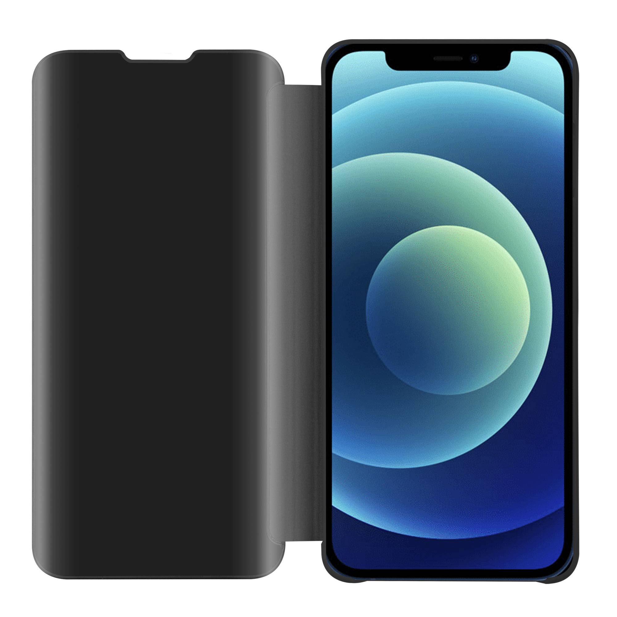 Cadorabo Handyhülle für Apple iPhone 12 / 12 PRO in Schwarz Cover Backcover Schutzhülle Book Case Booklet