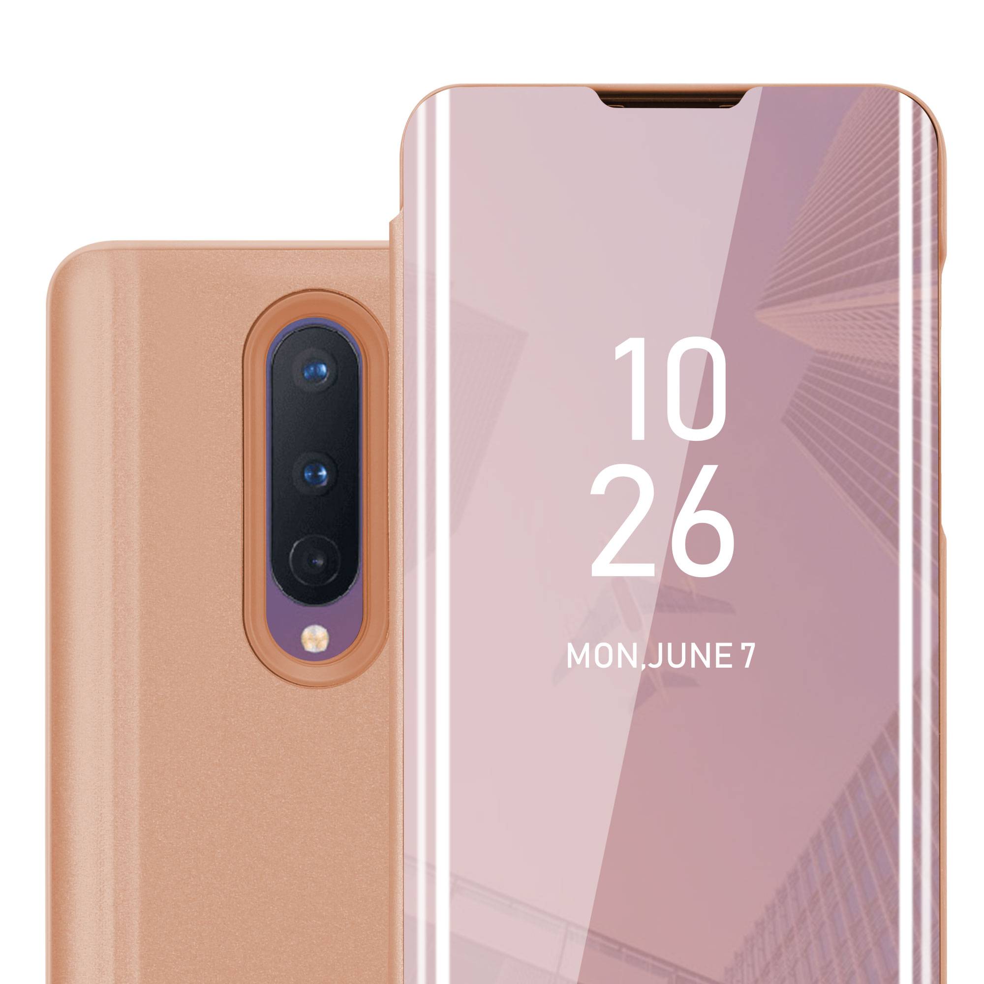 Cadorabo Handyhülle für OnePlus 8 in Pink Cover Backcover Schutzhülle Book Case Booklet