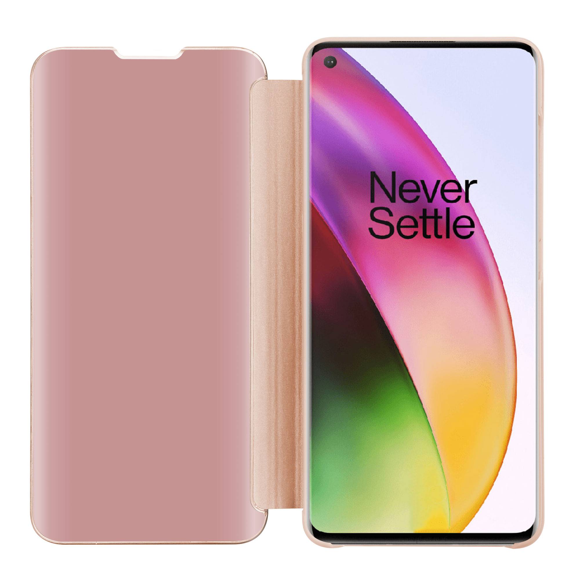 Cadorabo Handyhülle für OnePlus 8 in Pink Cover Backcover Schutzhülle Book Case Booklet