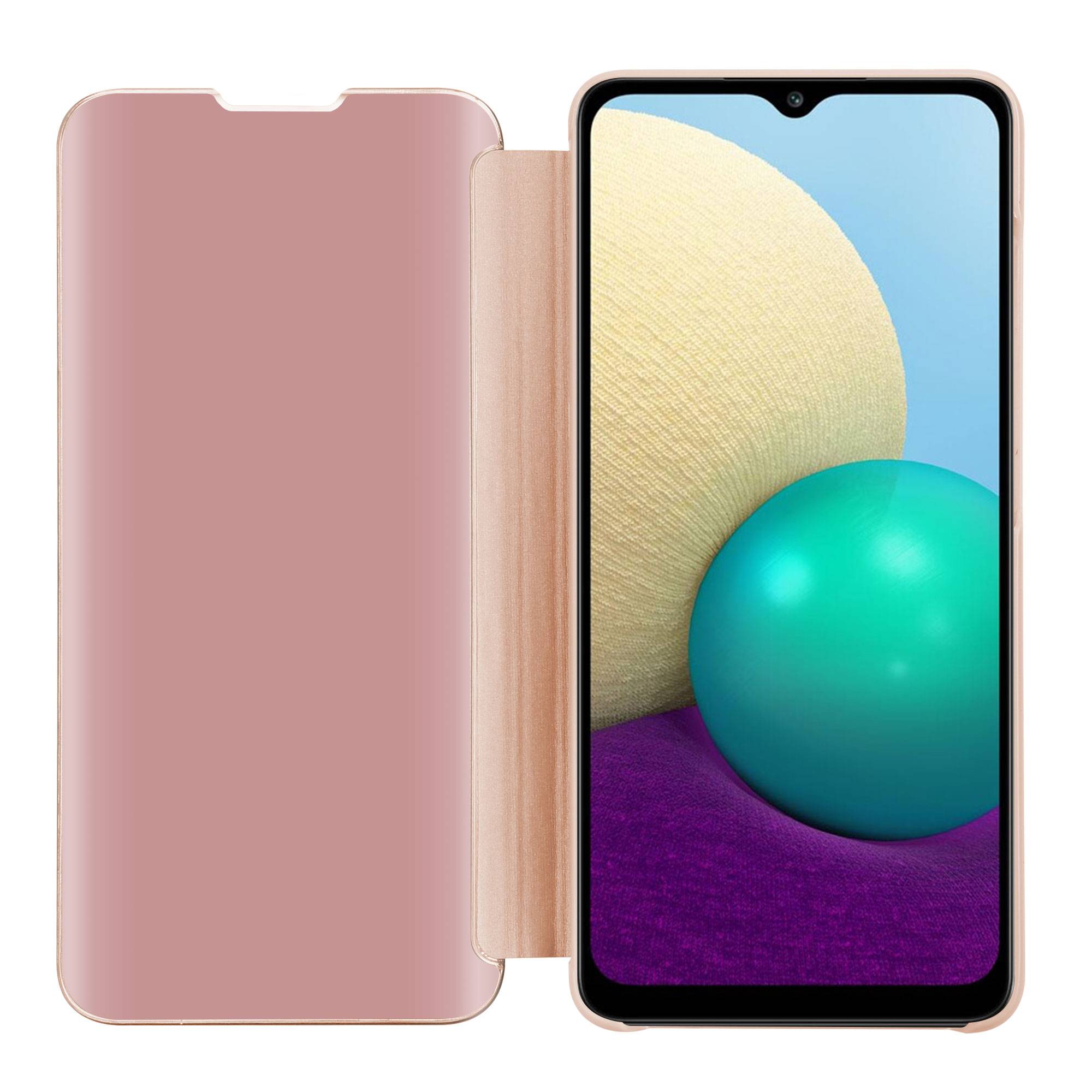 Cadorabo Handyhülle für Samsung Galaxy A02 / M02 in Pink Cover Backcover Schutzhülle Book Case Booklet