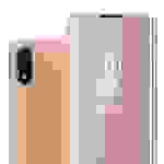 Cadorabo Handyhülle für Samsung Galaxy A01 in Pink Cover Backcover Schutzhülle Book Case Booklet