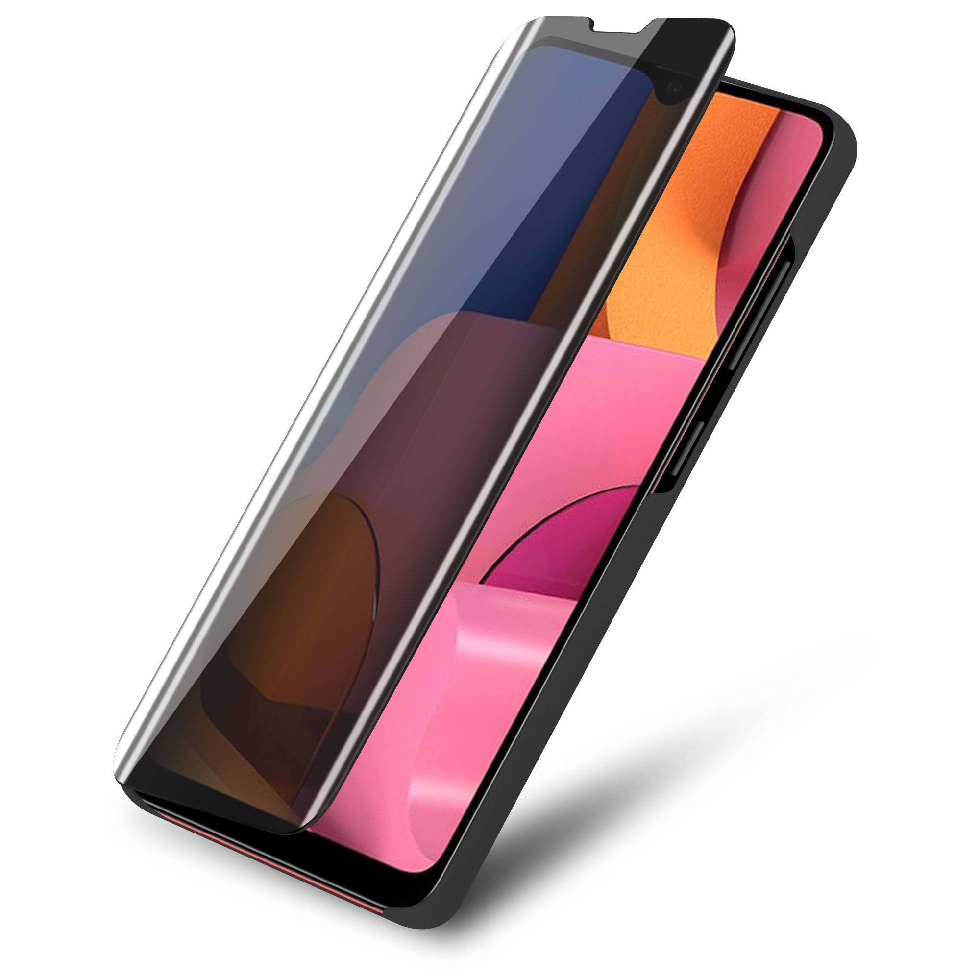 Cadorabo Handyhülle für Samsung Galaxy A20s in Schwarz Cover Backcover Schutzhülle Book Case Booklet