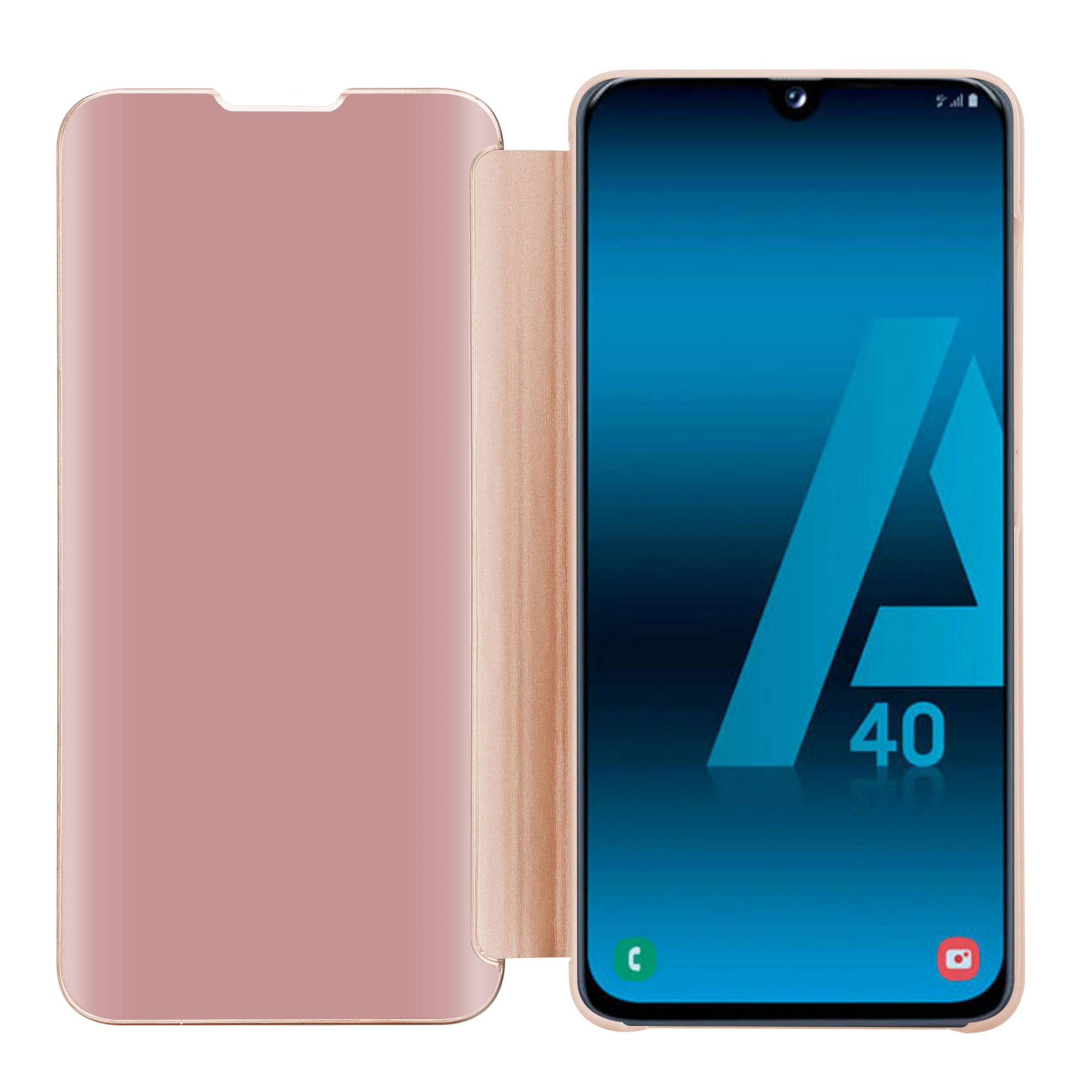 Cadorabo Handyhülle für Samsung Galaxy A40 in Pink Cover Backcover Schutzhülle Book Case Booklet